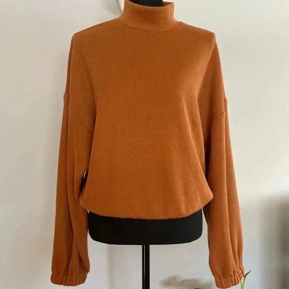 Mock Neck Pullover Sweater - Picture 1 of 5